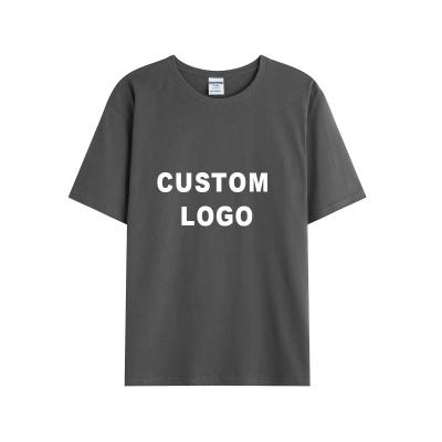 China Anti-Wrinkle T-Shirts 100% ALL Grams Plain Dropshipping Cotton High Quality END Low Moq 230 Custom Blank T-shirts Men Plus Size Tees for sale