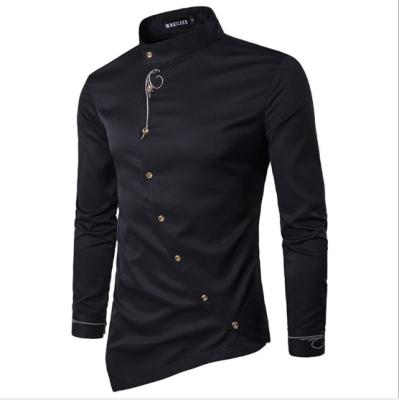 China high cost effective Anti-wrinkle wear clothes wholesale slant edge men's cotton formal shirts casual shirts made in china for sale