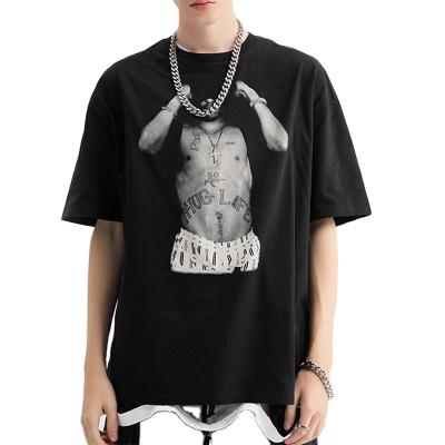 China Wholesale Heavy Vintage Unisex Oversize Hip Hop Drop Shoulder Anti-wrinkle Anti-wrinkle T-shirt Graphic Tees for sale