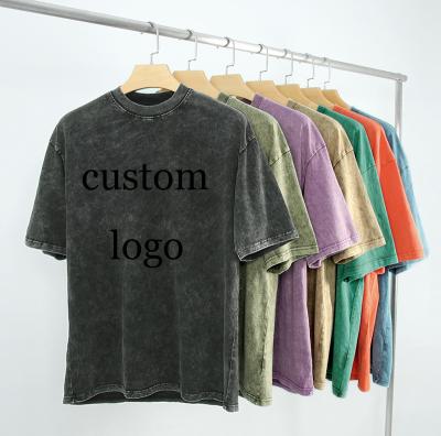 China Custom Anti-Wrinkle Vintage T-shirt Hip Hop Oversized Men's T-Shirt for sale