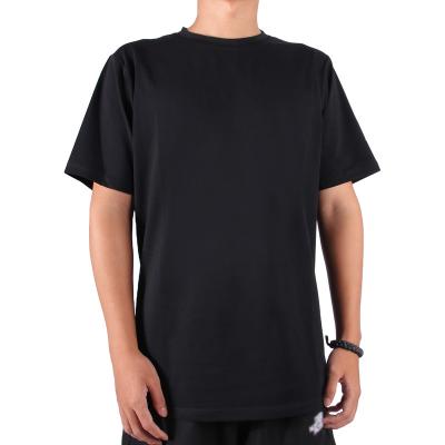 China 100% pure cheap t-shirt wholesale size cotton t-shirt plus size black color for men for sale