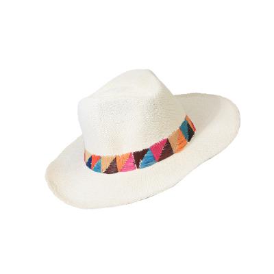 China Wholesale Lightweight Foldable Wide Brim Straw Hat Summer Sunscreen Sun Visor Beach Felt Hat For Women for sale