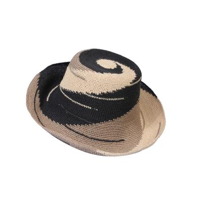 China Custom Logo Women's Summer Straw Hats Brim Panama Luffy Straw Hat Wide Wide Custom Lightweight Straw Hat for sale