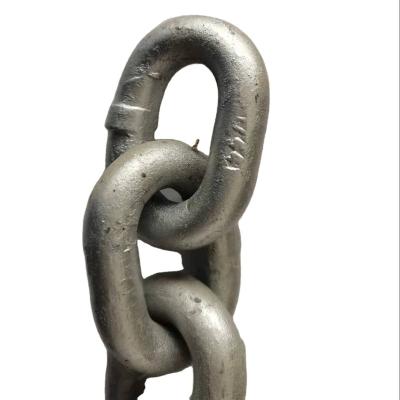 China Fishing Hot Dip Galvanized G63 G80 Alloy Steel Trawl Chain For Fishing Net for sale