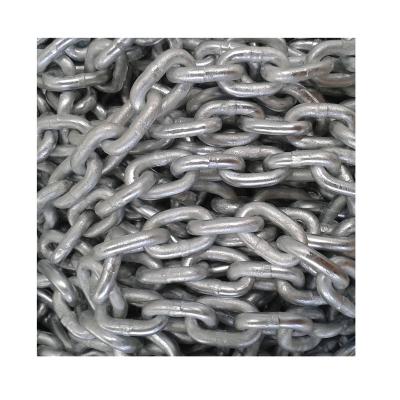 China For Boat and Marine Direct Selling Zinc Lifting Chain Welded 10mm 12mm 32mm Standard Tuna Chain for sale