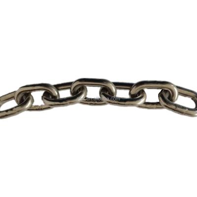 China Marin Manufacturer SUS316 SUS304 G50 Stainless Polished Steel Chain for sale