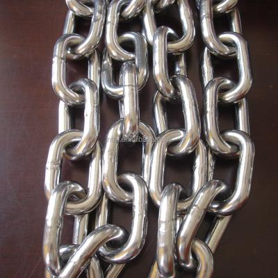 China DIN763 Lifts 8mm SUS304 SUS316 Long Link Stainless Steel Chain Chains for sale