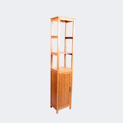 China Tall Wooden Living Room Cabinet Chinese Style Bamboo Funny Furniture Eco - Friendly for sale