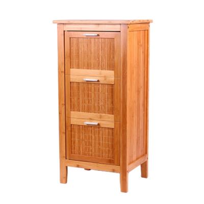 China New Design Bedroom Cabinet Modern Wooden Home Living Room Furniture Bamboo Storage Cabinet for sale