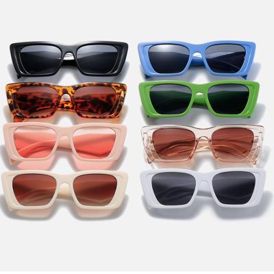 China Foreign Trade New Fashion Sunglasses Fashion Retro Square Sunglasses Men And Women Wide Leg Sunglasses for sale