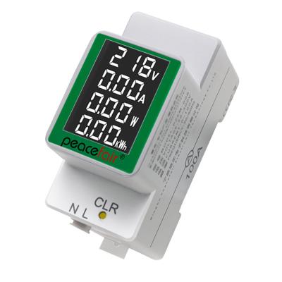 China AC Digital Display Guide Voltage Ammeter AC50-300V/100A Multifunction Tester PZEM-008 PZEM-008 for sale