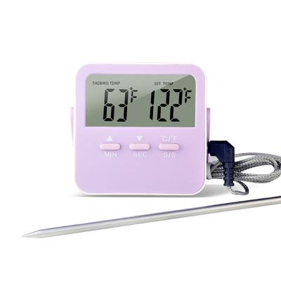 China Multifunction Temperature Tester Fashion Appearance KT-02 Macaron Color Digital Food Barbecue Thermometer for sale