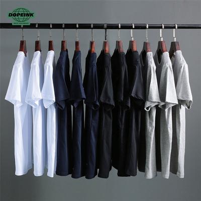 China Anti-wrinkle Wholesale High Quality Men's Plain T Shirts White Tee Shirt Custom Sublimation Mens Tshirts Blanks Oversized T-shirts For Summer for sale