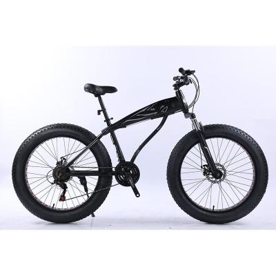 China 26 Inch 4.0 Leg Tire SHIMANO 21 Speed ​​Steel External Suspension Fat Bike Alloy Crown Snow Bike for sale