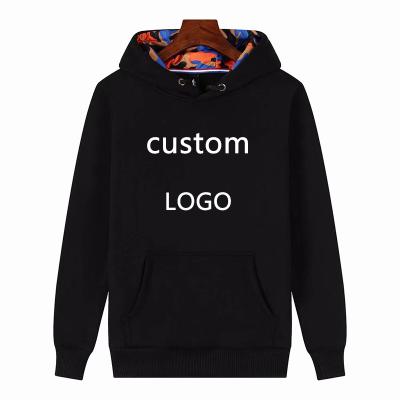 China anti-wrinkle winter velvet pullover warm korean camouflage hoodie can be customized logo for sale