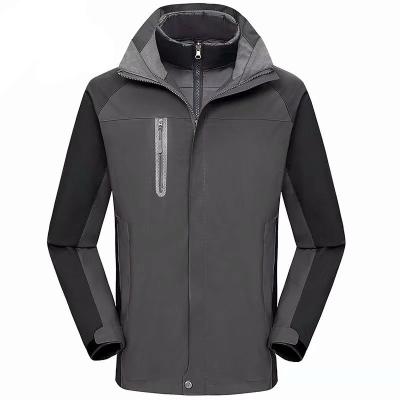 China Mechanical bomb viable three-in-one custom logo men's jacket adult outdoor windproof blazer warm jacket for sale