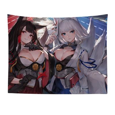 China Plain 111ins Handsome Japanese Man Girl HD Wall Cloth Wall Tapestry Sexy Dormitory Background Cloth for sale