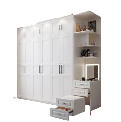 China Durable Modern Single Door Assembled Wooden Board Bedroom Furniture 468 Wardrobe for sale