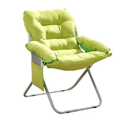 China Comfortable Folding Fabric Office Balcony Lazy Lunch Chair Single Back Chair for sale