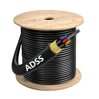 Chine Dielectric ADSS Fiber Optic Cable G652D G657A1 G657A2 Outdoor Aerial Fiber Optic Cable à vendre