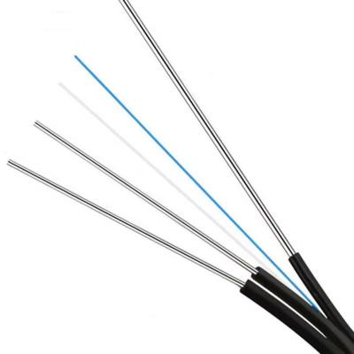 China 12 Core SM G655 Fiber Optic Cable GJYXCH Drop LSZH Telecom Comunication PE Jacket PVC for sale