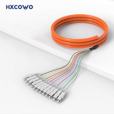 China Orange Telecommunication Fiber Optic Pigtail SC APC OM1 OM2 OM3 FTTH CATV for sale