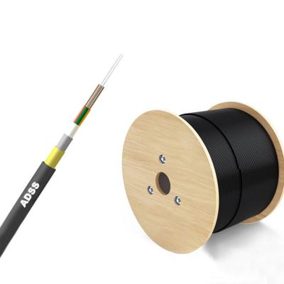 China Black ADSS Fiber Optic Cable Multi Mode For High Speed Data Transmission for sale