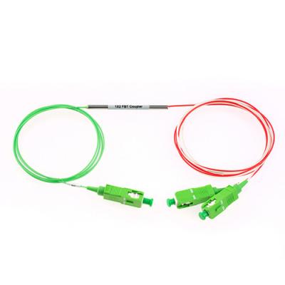 China FTTH FTTX HX 1x2 PLC Splitter LC SC ST FC 1260nm-1650nm Fiber Optic Cable Splitter for sale