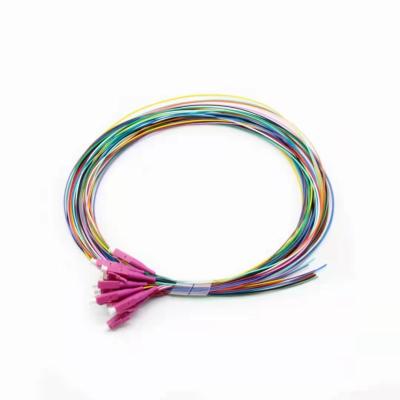 China 12 Cores LC UPC Fiber Optic Pigtail Multimode G657A1 FTTH Pigtail For Network Connections for sale