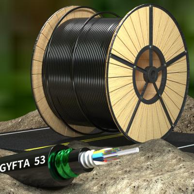 China Outdoor 12 Core Armoured Fiber Optic Cable GYFTA53 Armored Optical Cable for sale