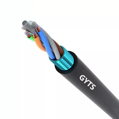 中国 FTTH Fibre Optic Armoured Cable G652D G657A1 24 Core Armoured Fiber Optic Cable 販売のため