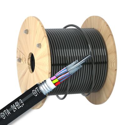 中国 Customized Outdoor Armored Fiber Optic Cable Single Mode PVC LSZH LSOH PE HDPE Jacket 販売のため