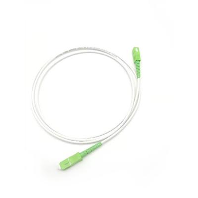 Chine White Fiber Optic Patch Cord LSZH SC/APC To SC/APC SM 9/125 Low Insertion Loss à vendre