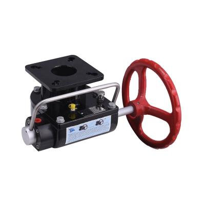 China Ball Valve JHM Series Clutch Type Valve Worm Gearbox With Safety Valve for sale