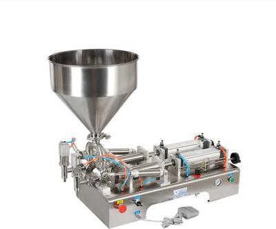 China Beverage Paste Filling Machine Full 1000ml Pneumatic Paste Filler Two Head for sale