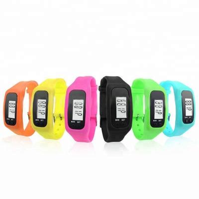 China Distance/Time Rohs CE Step/Calorie/FCC Customized Fitness Kids Sports Wristband Step Sensor 3D Pedometer Counter 2D Watches for sale