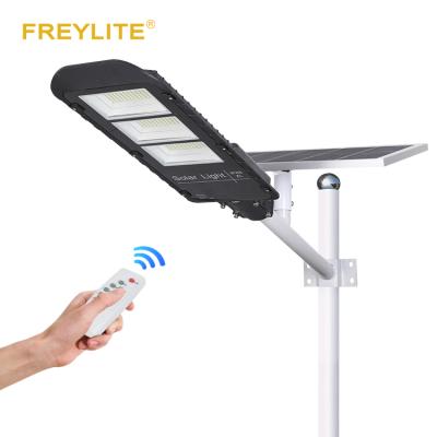 China FREYLITE road remote control road lighting high quality IP65 150w smd led solar street lights for outdoor for sale