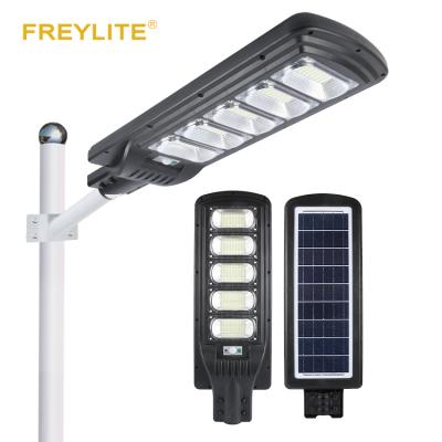 China Road FREYLITE 90 120 150W High Power Waterproof Ip65 Solar Panel 60 All In One LED Solar Street Light for sale