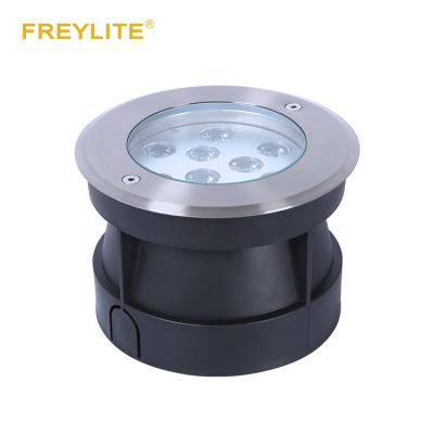 China High Density Die Casts FREYLITE RGB Aluminum Super Waterproof IP65 Material Remote Control Outdoor 9w 18w 36w Led Underground Light for sale