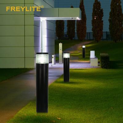 China Cast Aluminum Housing Outdoor Waterproof Ip65 Led Bollards For Hotel Solar Pathway 10w Aluminum Solar Bollards Modern Style SMD Led Garden Light for sale