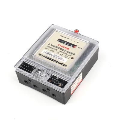 China DDS6666 Style Single Phase Electricity Electronic Counter Meter With Light Good Load Specifications Electric Power Meter DDS6666 for sale