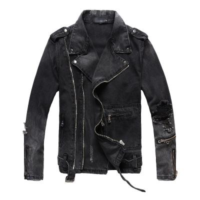 China Wholesale OEM Breathable Mens Biker Denim Jacket for sale