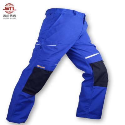 China Wholesale Custom Blue Power Industry OEM Men's Painters Long Working Safety Workwear Construction Cargo Pants With Knee Pads for sale