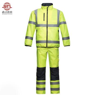 China Wholesale Customized Breathable/Durable/Waterproof/Hi-visibility Oxford Polyester Water Proof Safety Workwear Workwear Hivis Hi-Visibility Jacket Pants Suit Hivis Uniform for sale