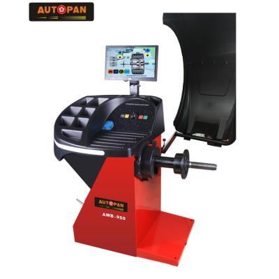 China New AWB-950 LCD Display Wheel Auto Balance Wheel Balancing Equipment 1.5