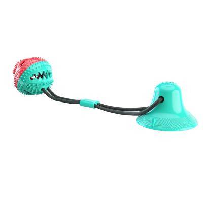 China Stored Dog Toy Suction Cup Rope Ball Tooth Grinding Stick Pet Training Toy Dog Food Leakage Interactive Device A for sale