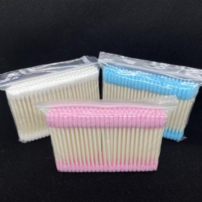 China beauty & personal care/disposable colorful double head cotton buds makeup eyelash swab custom disposable/home for sale