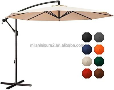 China Modern luxury outdoor garden patio furniture umbrella market umbrella target sunshade banana hanging hanging umbrella Milan for sale