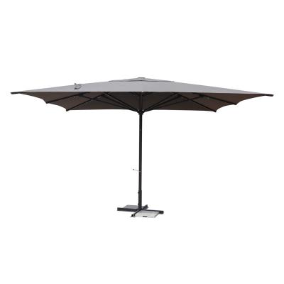 China Commercial Outdoor Luxury Umbrella 4x4M High End Aluminum Frame Modern Large Sunshade Parasol for sale