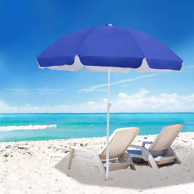 China 2M Modern Plain Color Outdoor Beach Umbrella with Logo Print, Sun Umbrella for Beach for sale